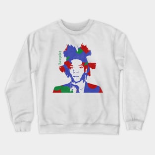 Basquiat, painting artist black Crewneck Sweatshirt